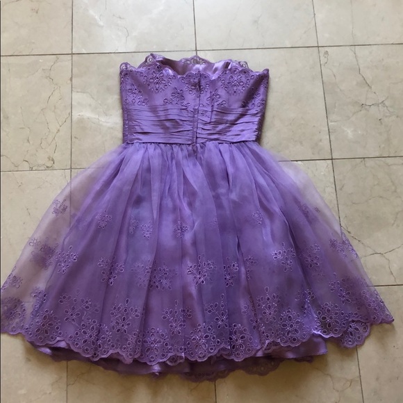 Lilac eyelet Betsey Johnson dress - Picture 2 of 7